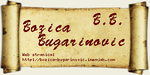Božica Bugarinović vizit kartica